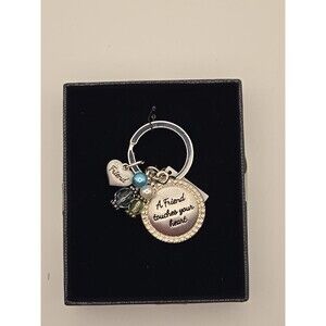 A FRIEND TOUCHES YOUR HEART KEYCHAIN NIB